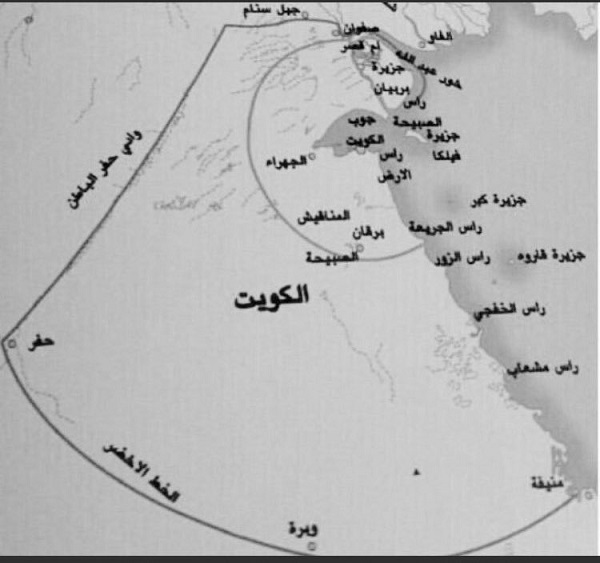 خريطة دولة الكويت
